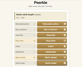 Screenshot of Peerkle