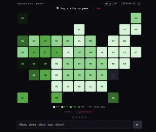 Screenshot of Redacted Maps