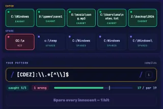 Screenshot of Regex Hunter