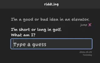 Screenshot of Riddling
