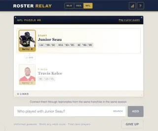 Screenshot of Roster Relay