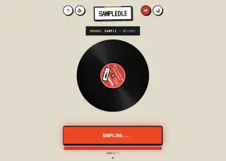 Screenshot of Sampledle