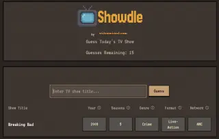 Screenshot of Showdle
