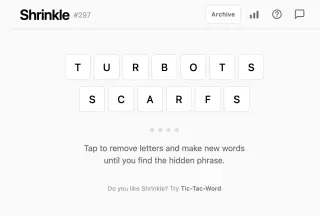 Screenshot of Shrinkle