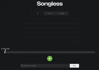 Screenshot of Songless