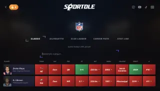 Screenshot of Sportdle