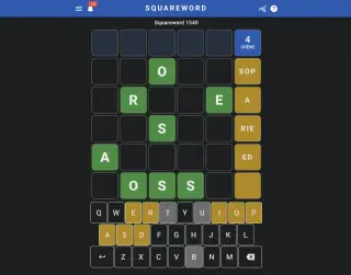 Screenshot of Squareword