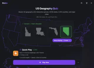 Screenshot of States