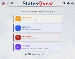 Screenshot of StatesQuest