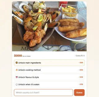 Screenshot of Tastedle