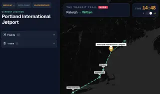 Screenshot of TheTransitTrail