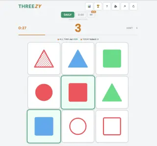 Screenshot of Threezy
