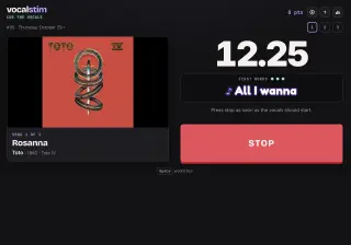Screenshot of vocalstim