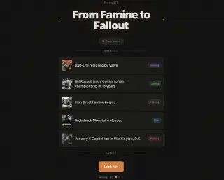 Screenshot of WasThatBefore
