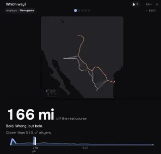 Screenshot of Which way?