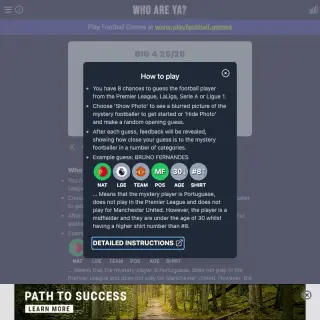 Screenshot of Who Are Ya?