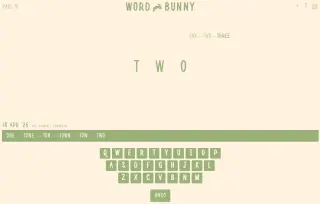 Screenshot of Word Bunny