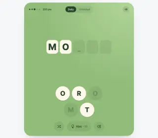 Screenshot of Word Scramble