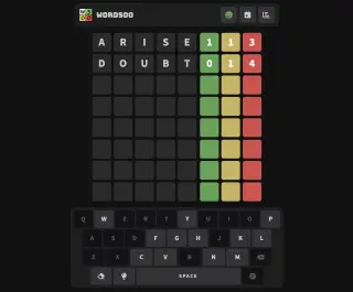 Screenshot of Word500