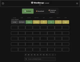 Screenshot of Wordlecup