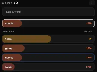 Screenshot of WordRank
