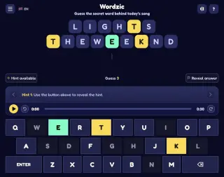Screenshot of Wordzic