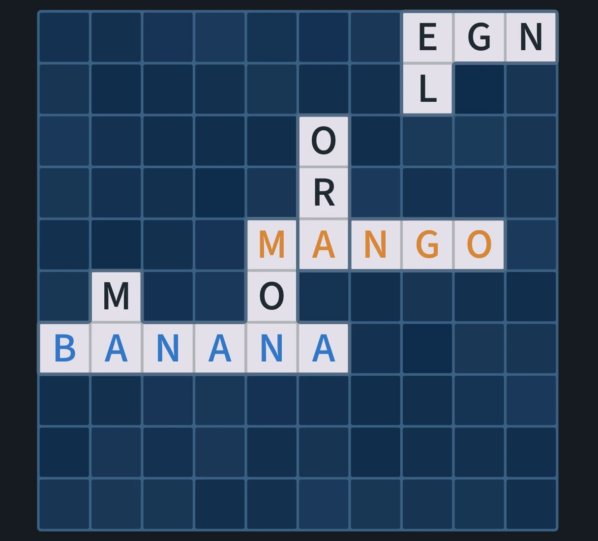 Screenshot of Tiled Words