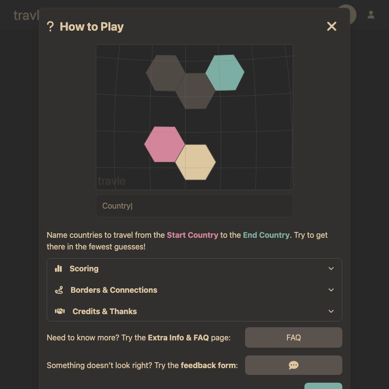 Screenshot of Travle Earth