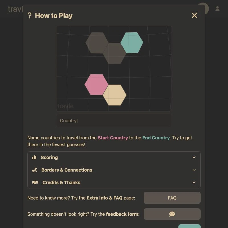 Screenshot of Travle Earth