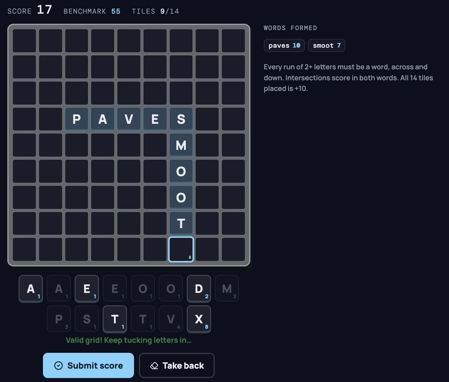 Screenshot of Tuck