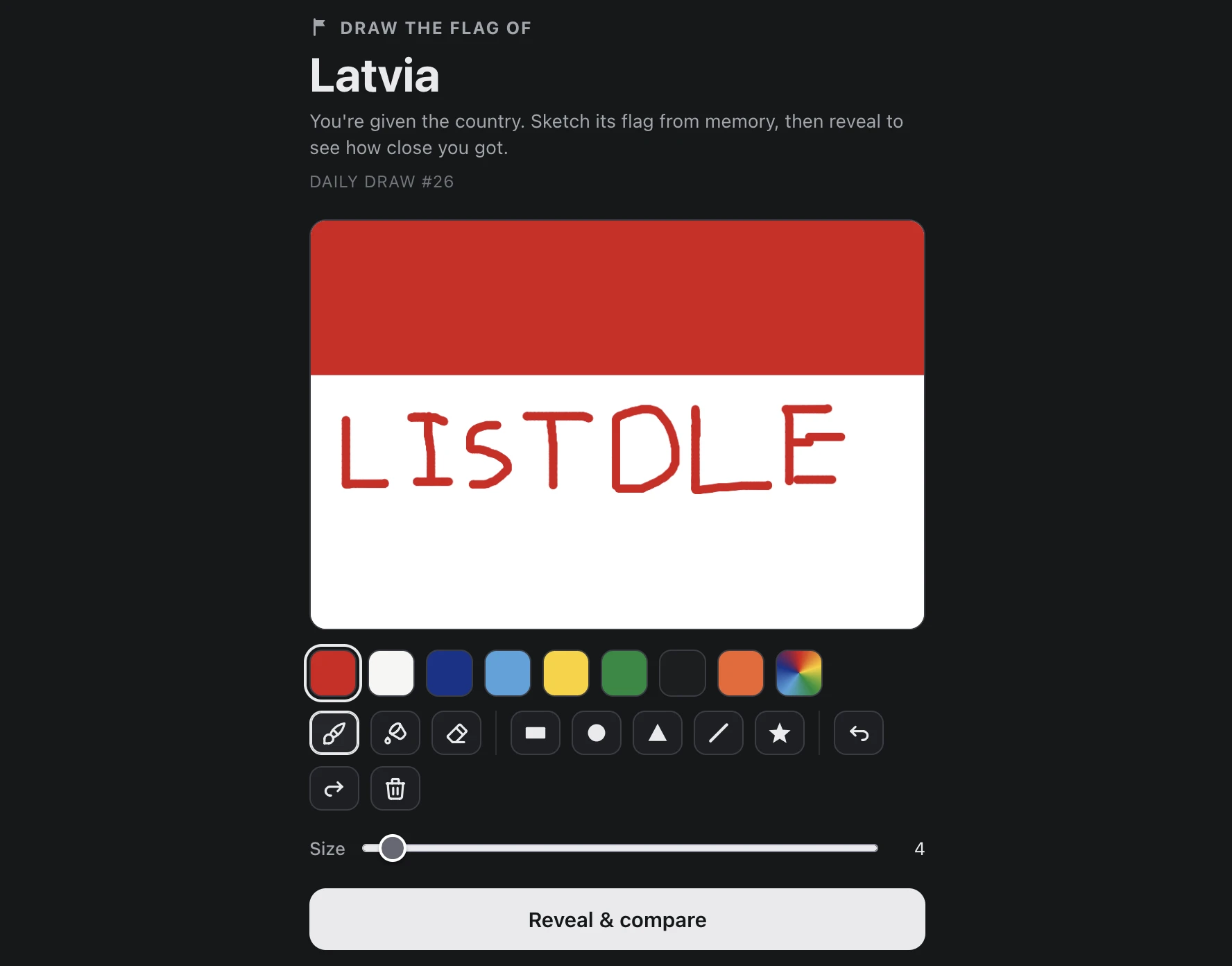 Screenshot of Vexle