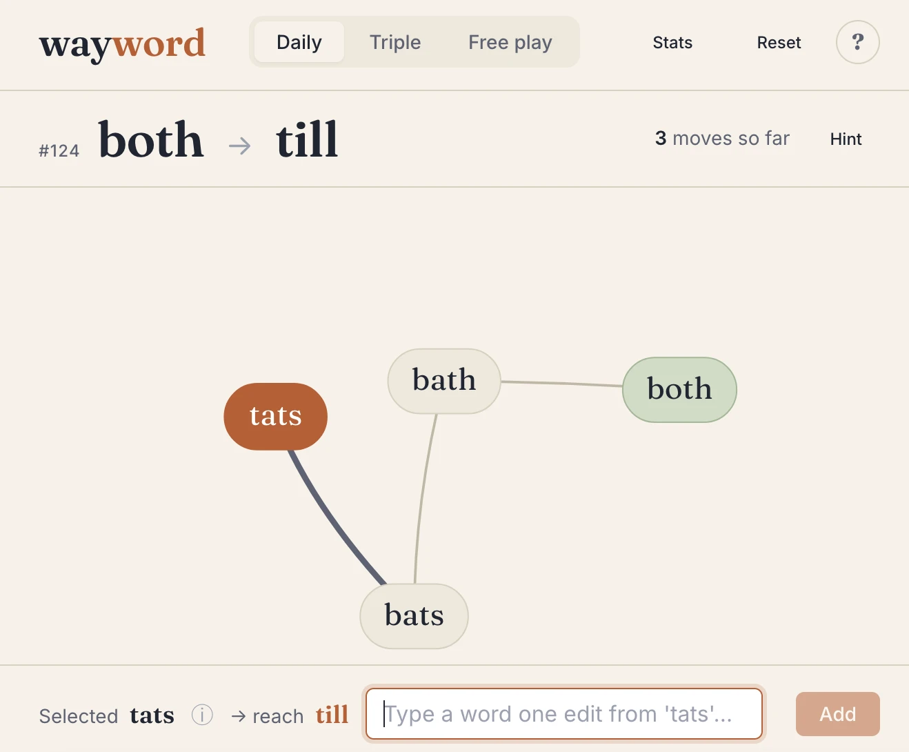 Screenshot of Wayword