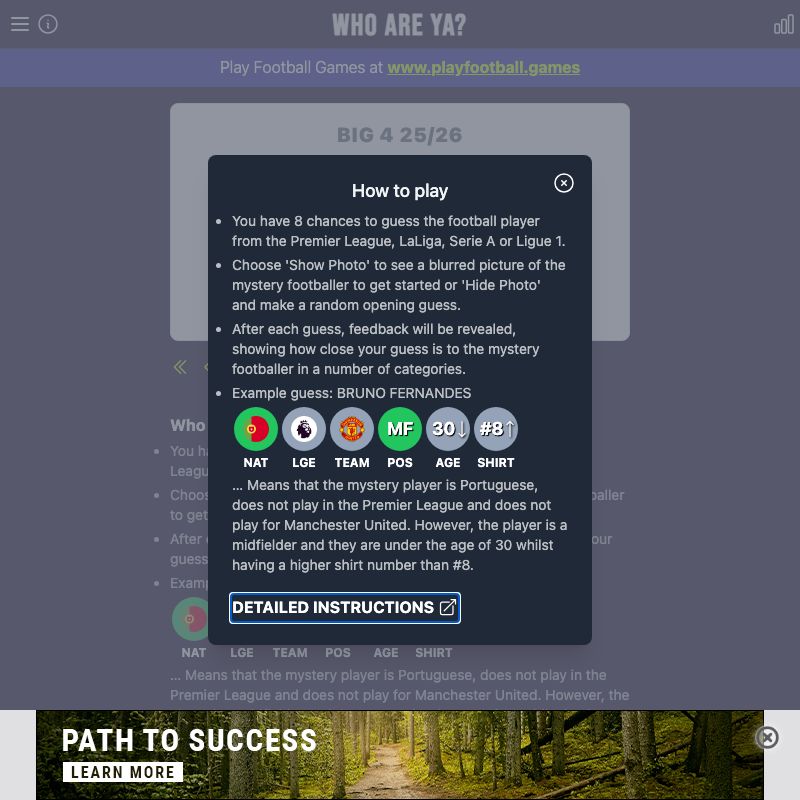 Screenshot of Who Are Ya?