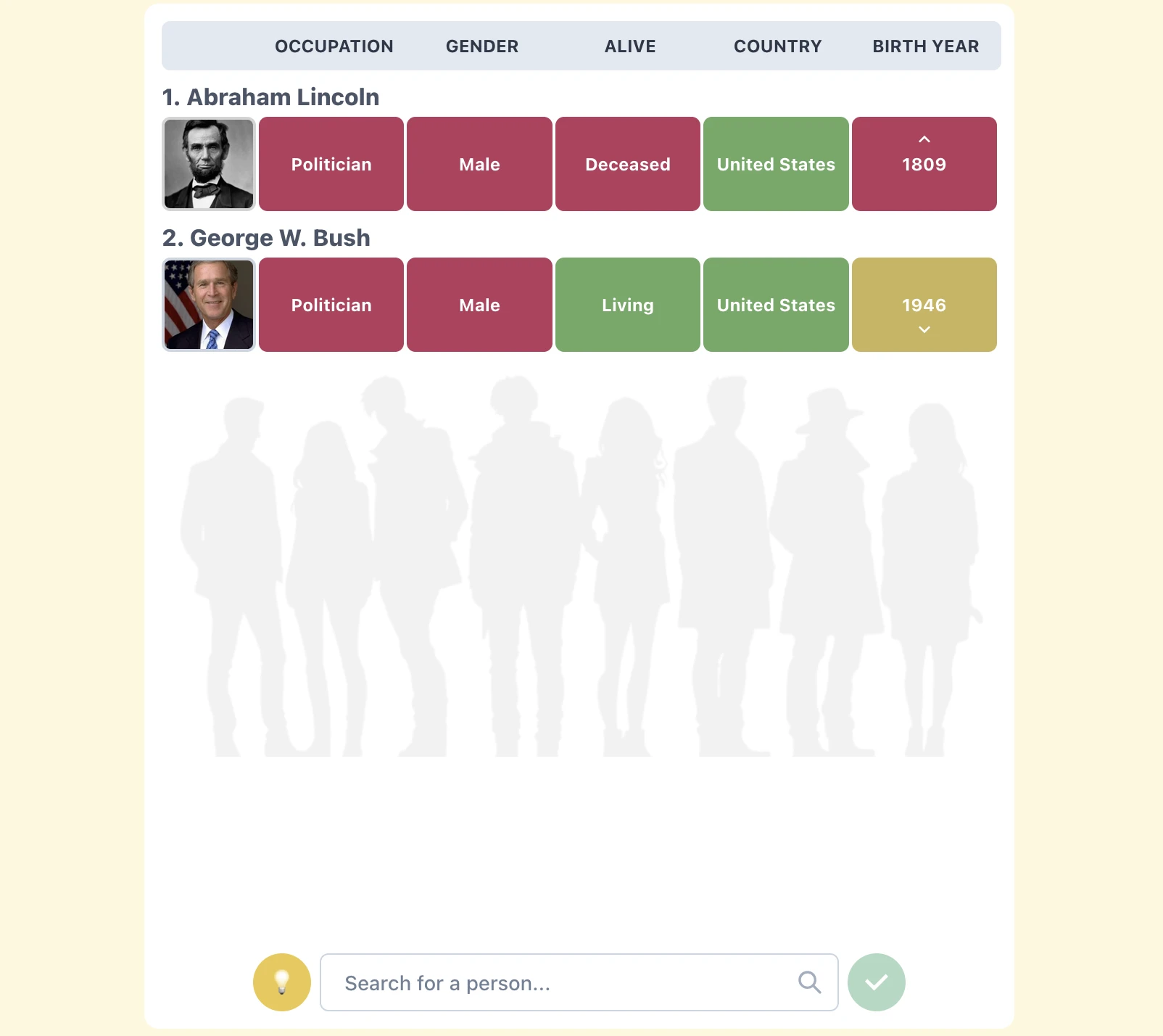 Screenshot of Whodle