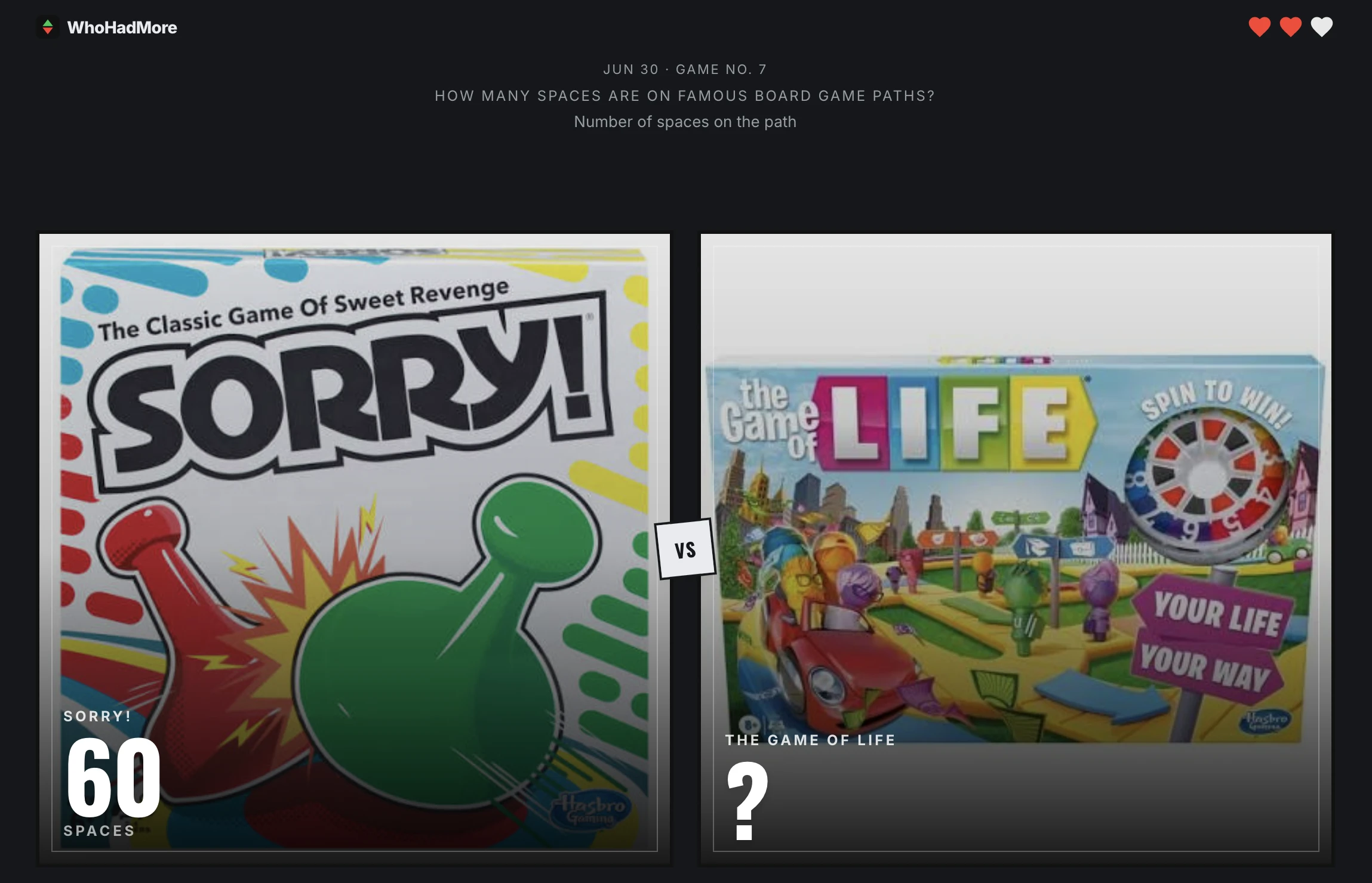 Screenshot of WhoHadMore