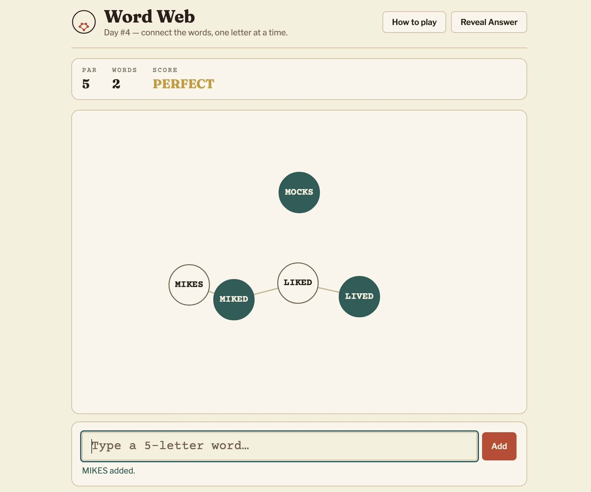 Screenshot of Word Web