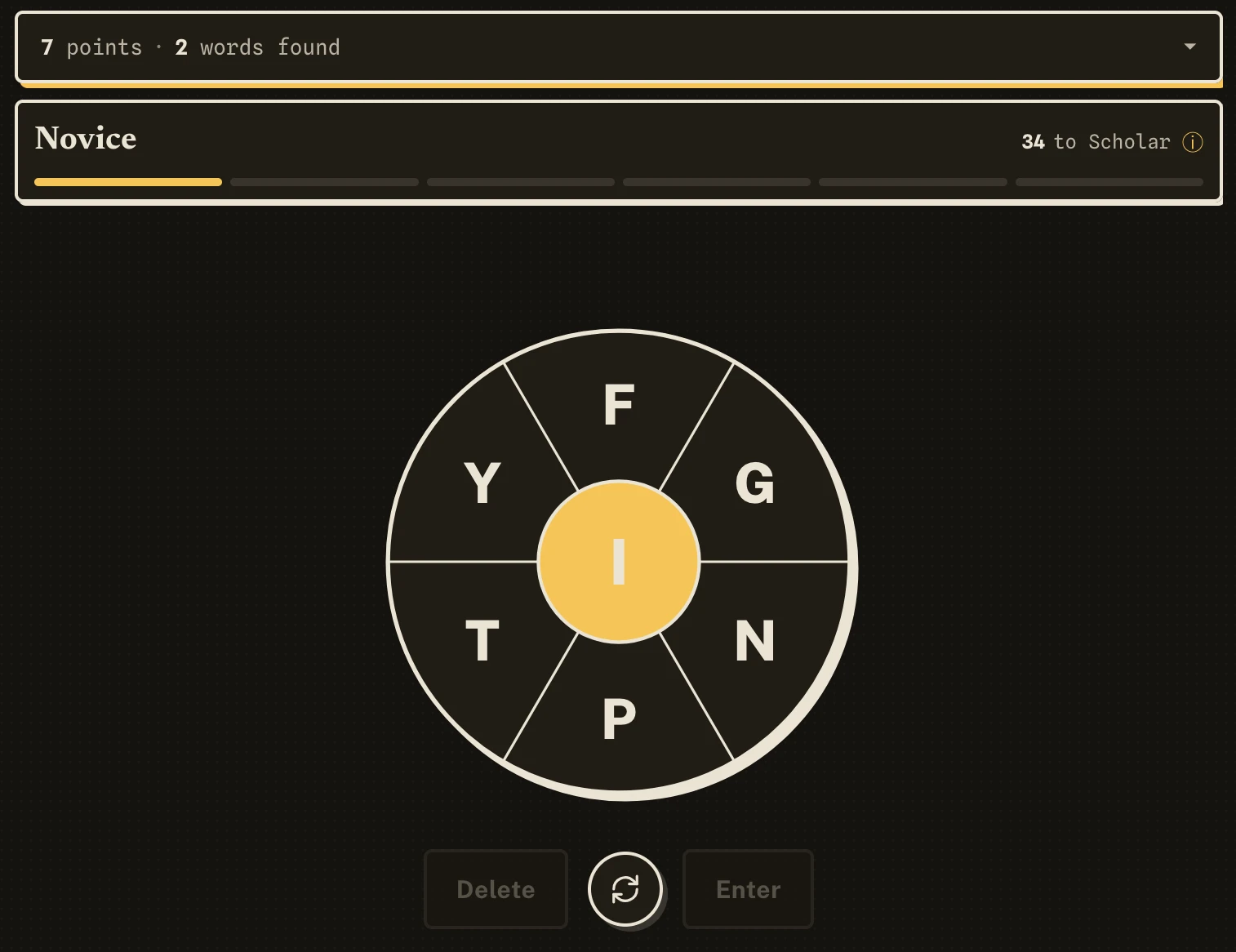 Screenshot of Wordexo