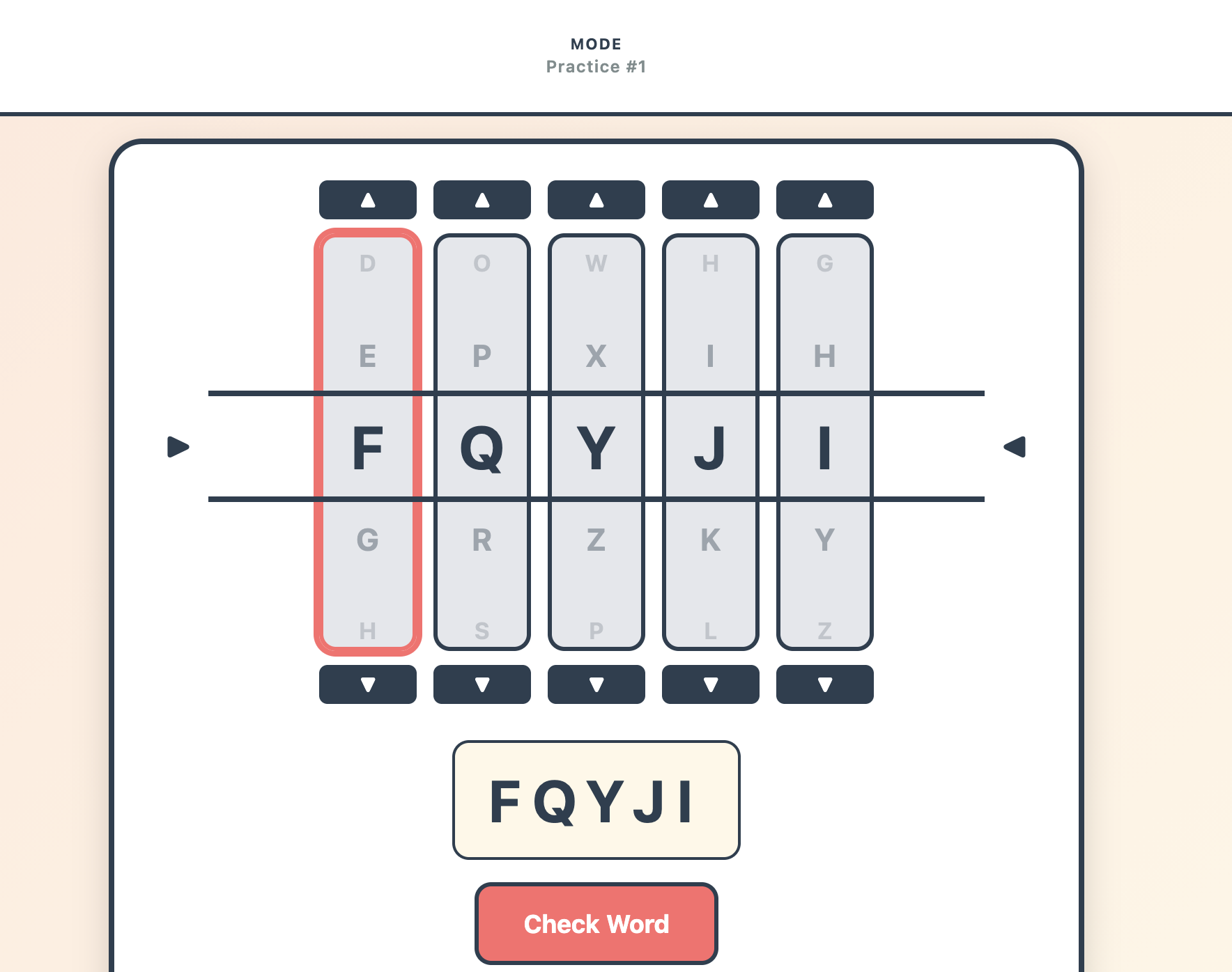 Screenshot of WordReels