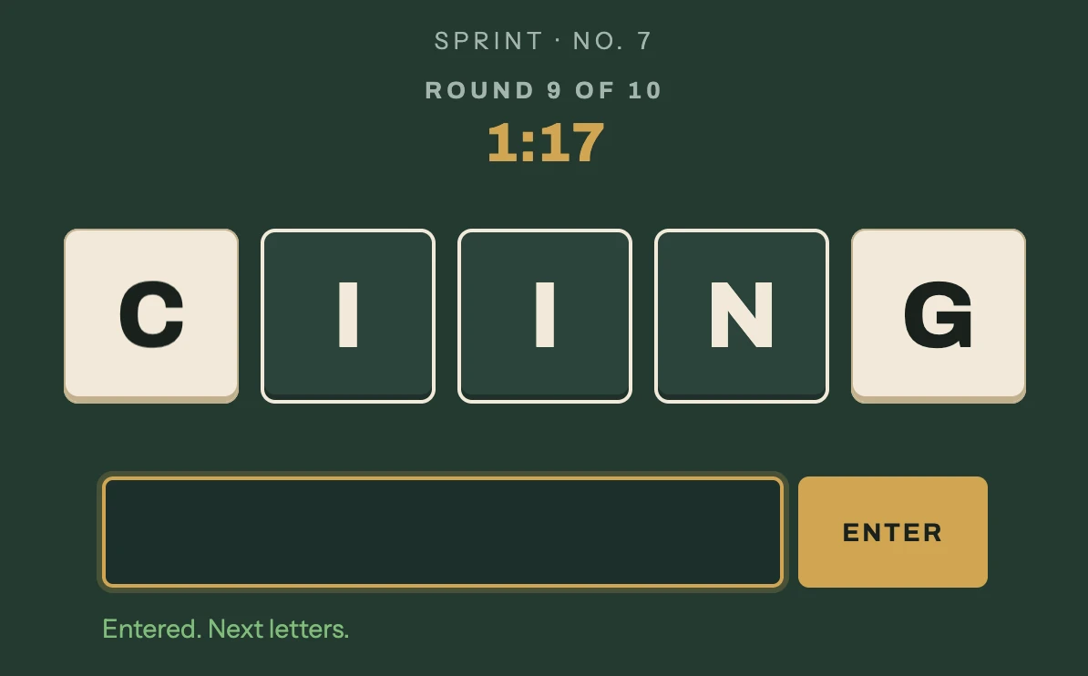 Screenshot of Wordspine