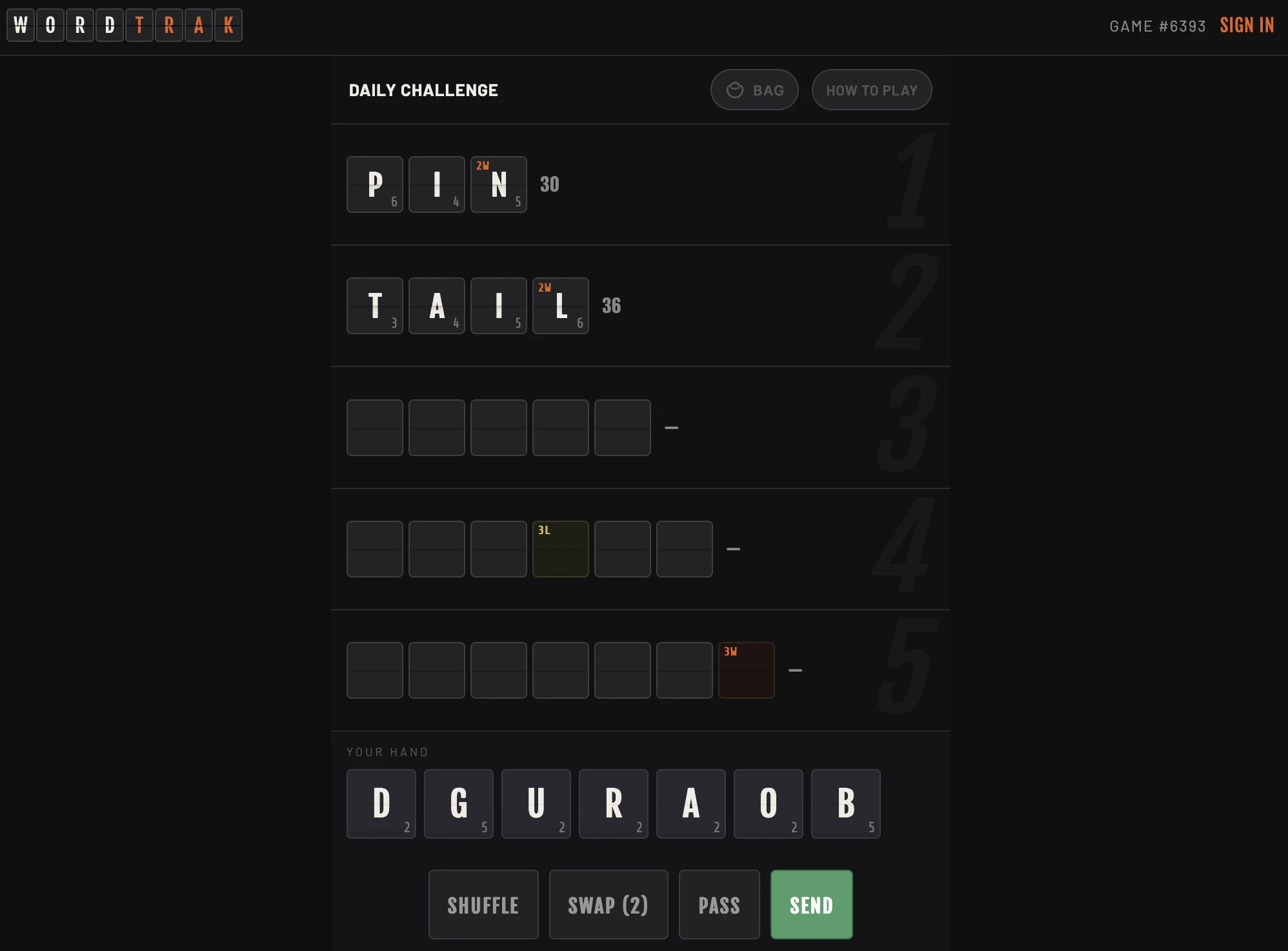Screenshot of Wordtrak
