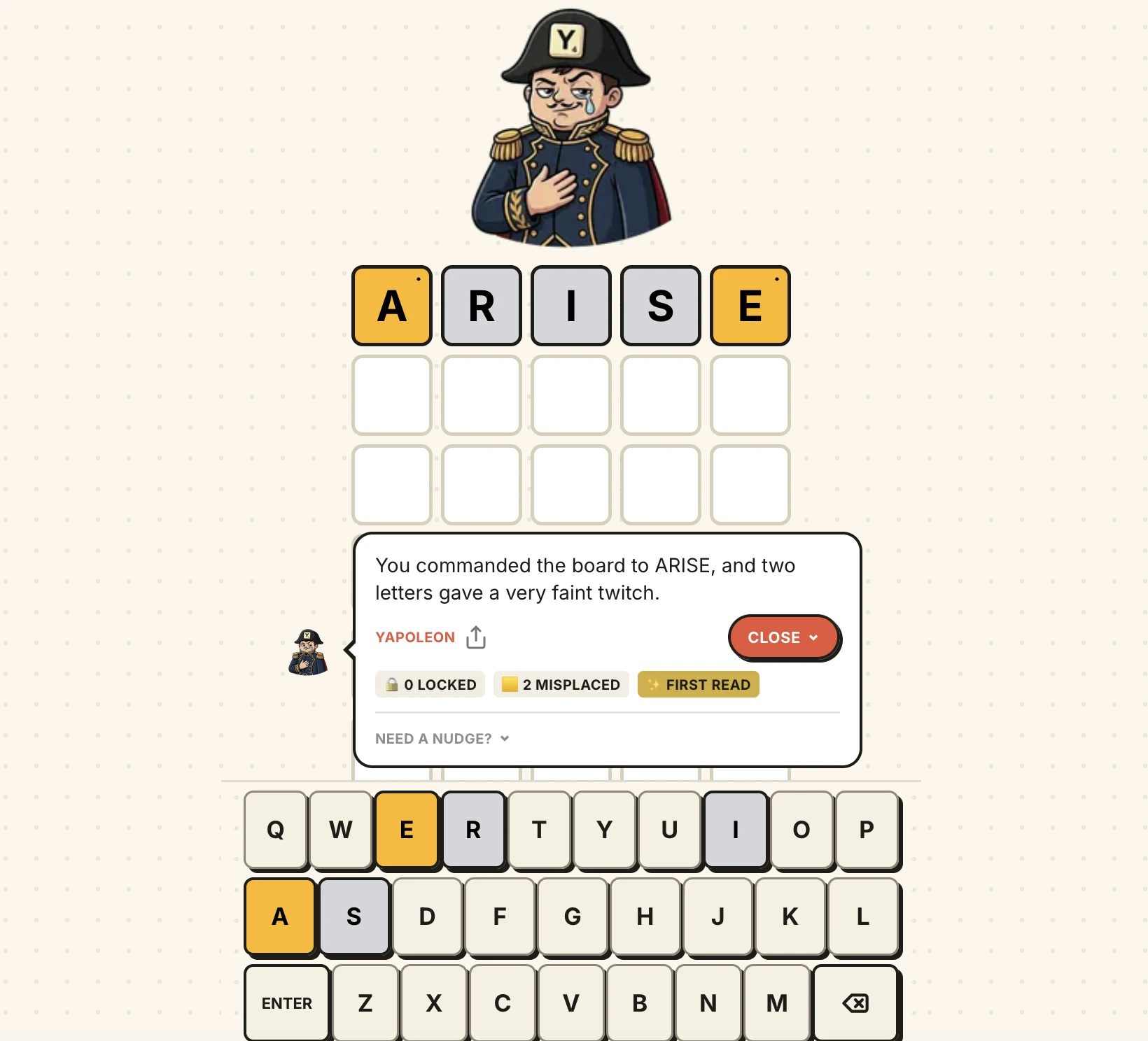 Screenshot of Yapword